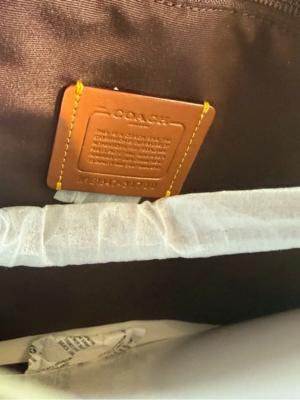 Coach Edie 31 Charcoal Sky Signature Rose Print Shoulder Bag Leather Canvas NEW - Picture 5 of 5